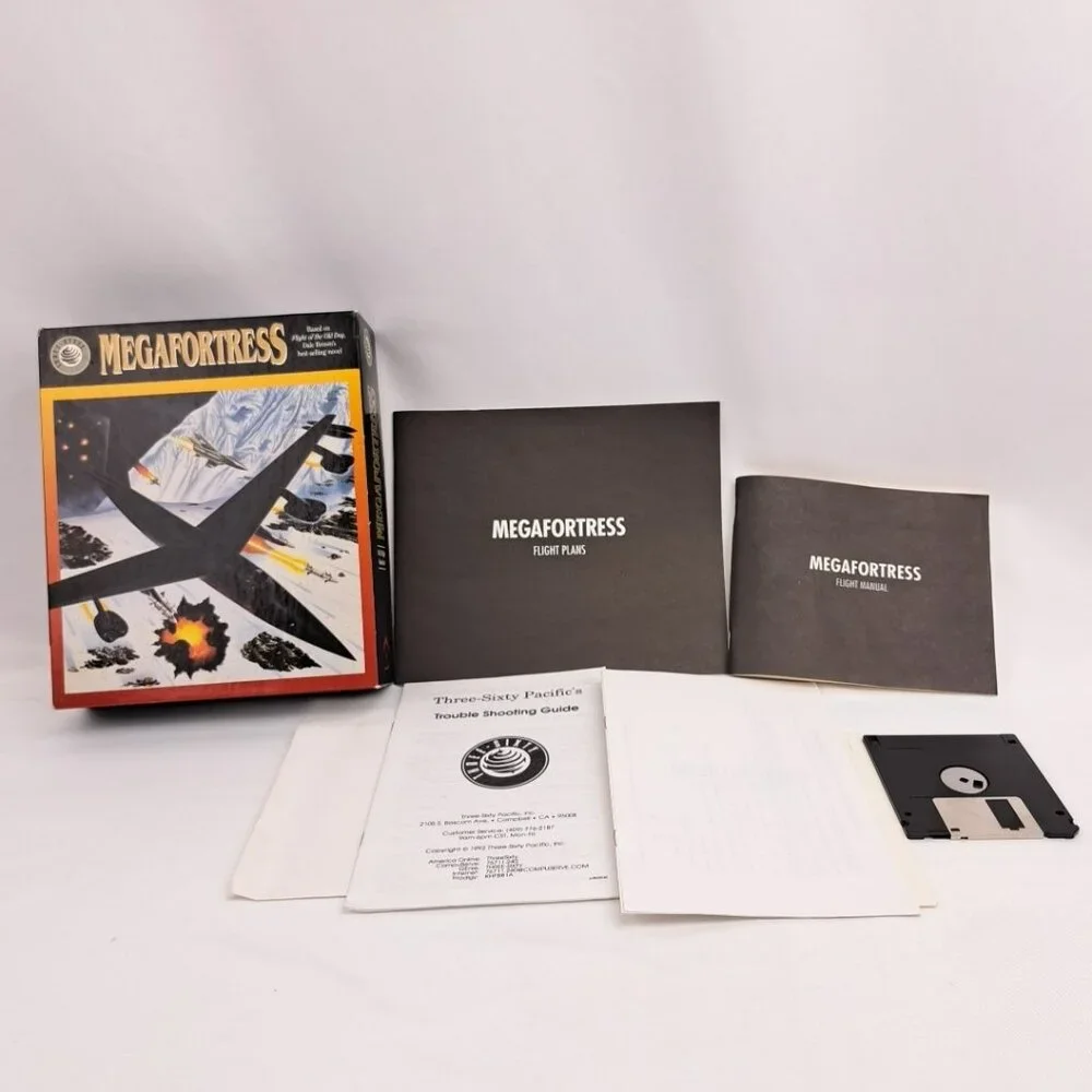 Vintage 1991 MegaFortress IBM And PC Compatible Computer Video Game Disk
